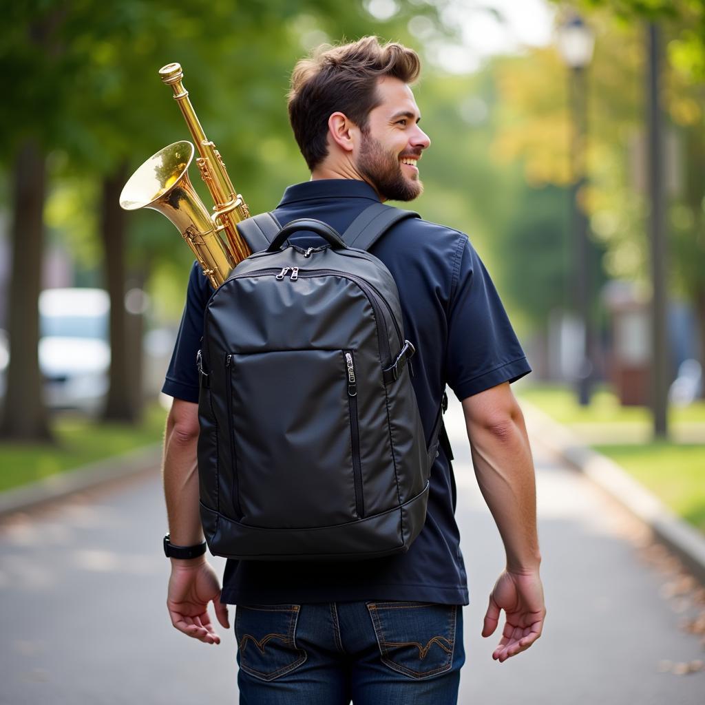 Musician with Band Rucksack