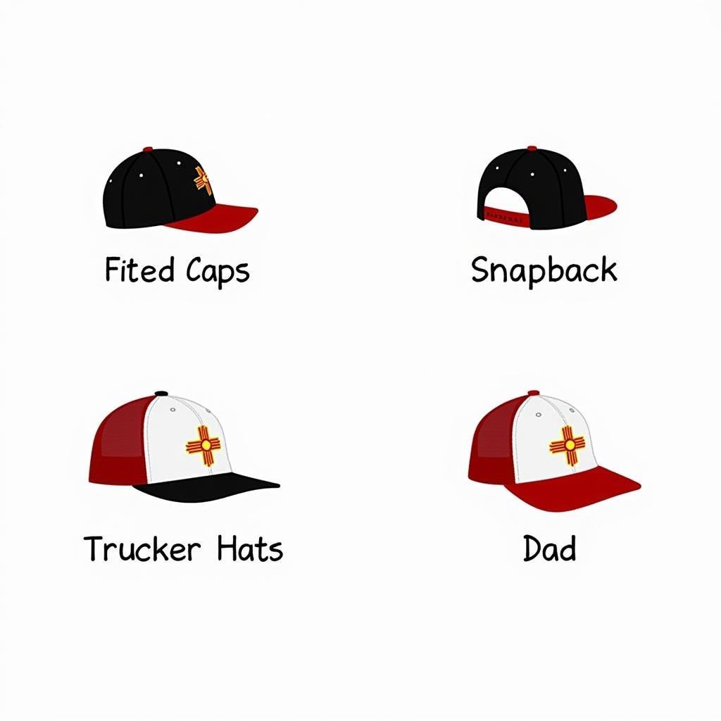 Different Styles of New Mexico Baseball Hats