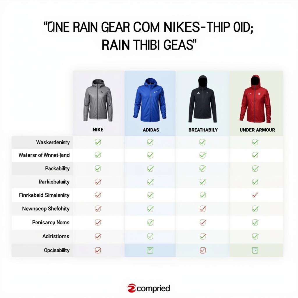 Nike, Adidas, Under Armour Rain Gear Comparison