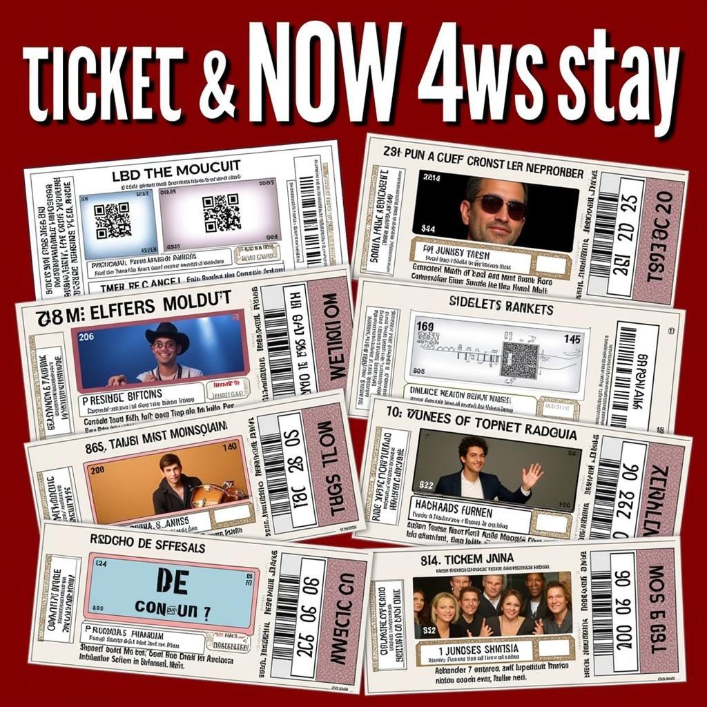 Concert tickets for various events on November 4th