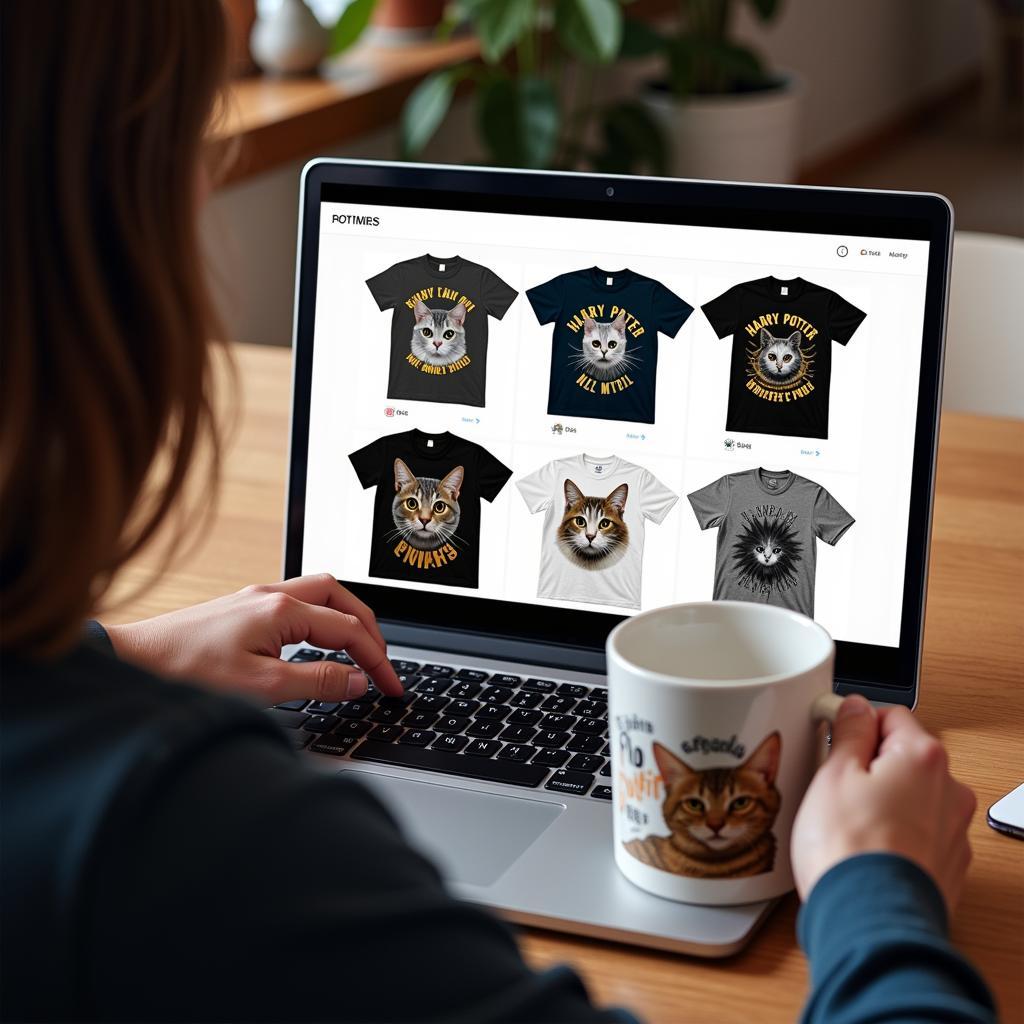 Online shopping for cat Harry Potter shirts