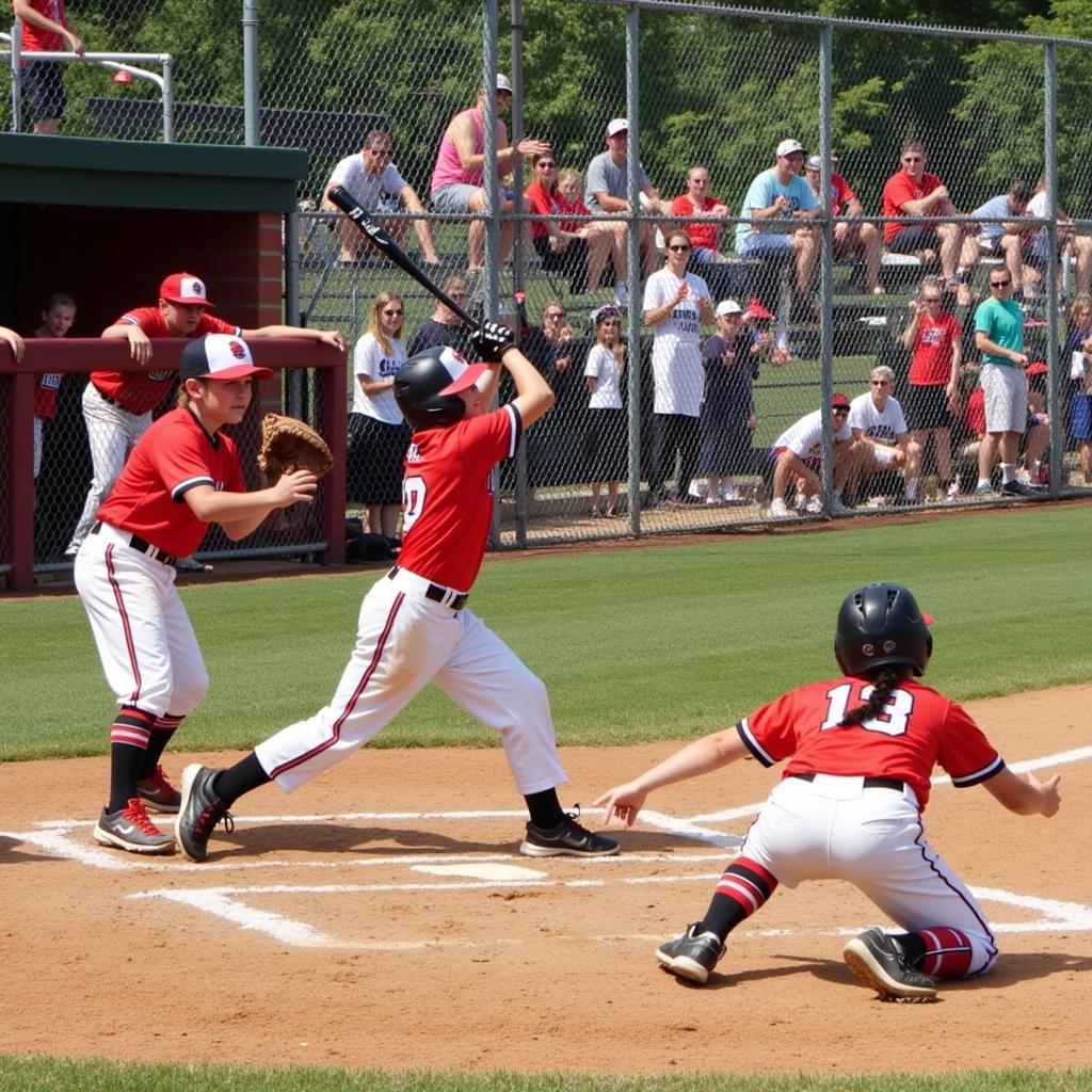 Ontario Little League Baseball Game Action