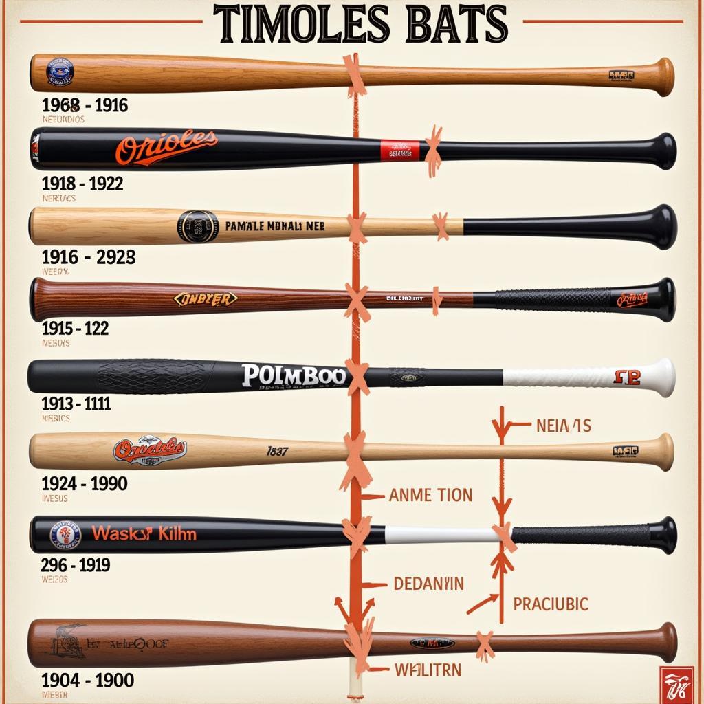 Evolution of Baltimore Orioles Bats Through the Years