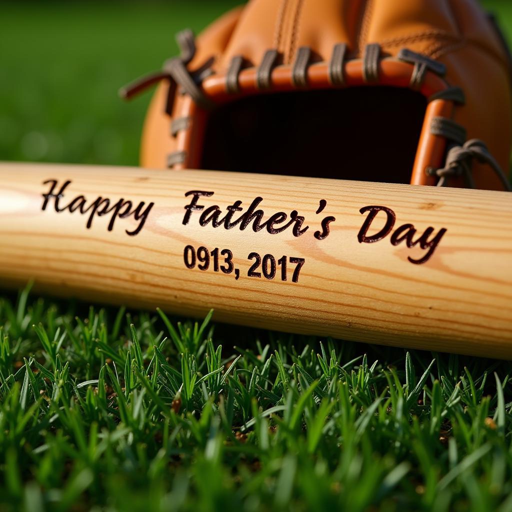 Personalized Baseball Bat for Father's Day