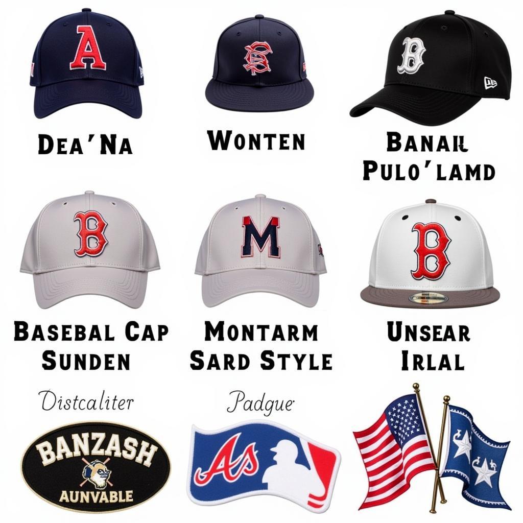 Personalized Baseball Cap Letters and Designs