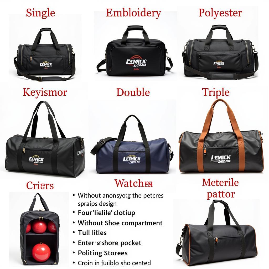 Different Styles of Personalized Bowling Ball Bags