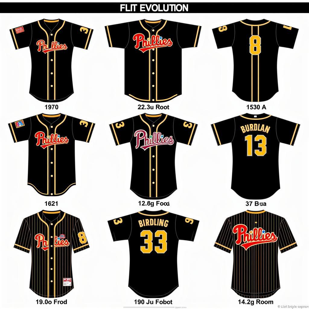 Phillies Black and Gold Jersey Evolution Through the Years