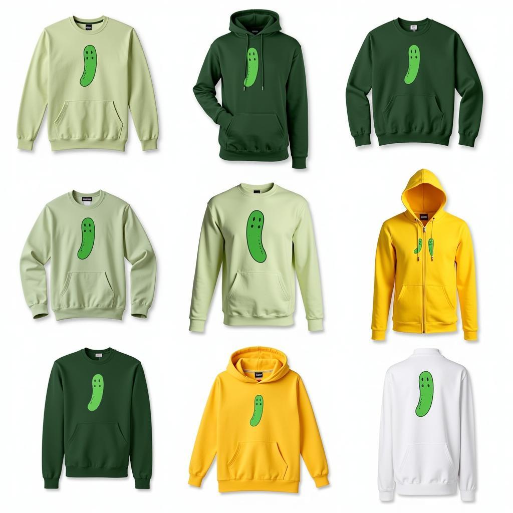 Different Styles of Pickle Sweat Shirts