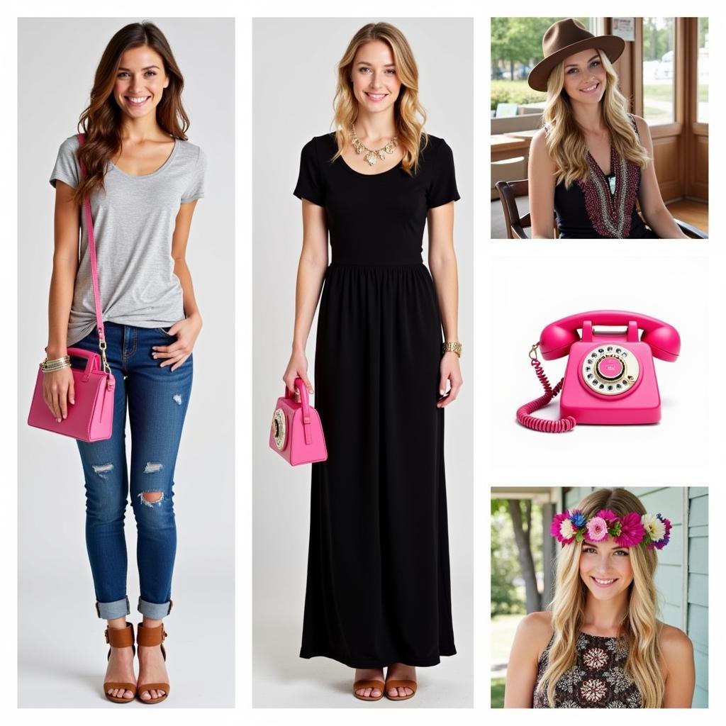 Outfit Ideas with a Pink Telephone Purse