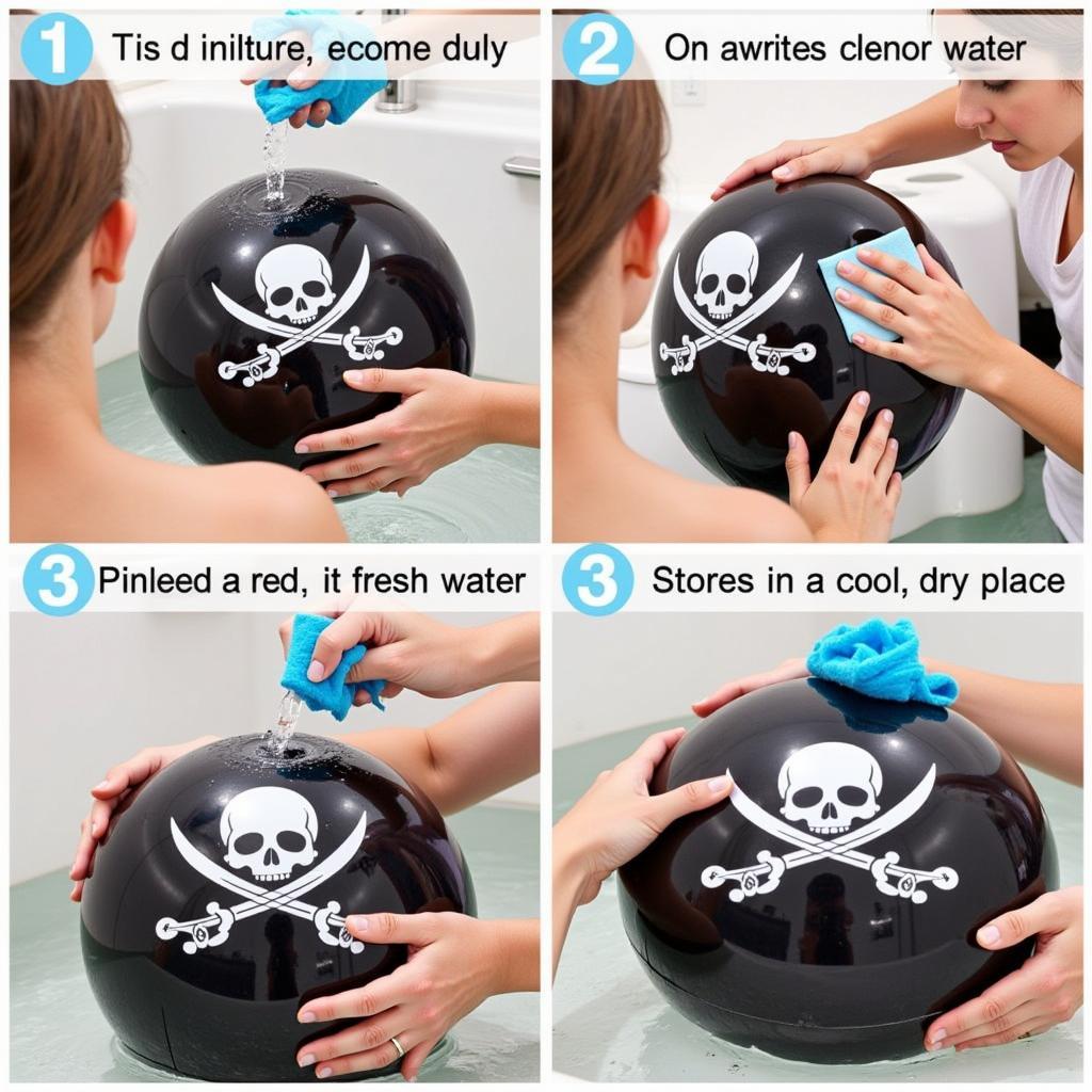 Cleaning and Storing a Pirate Beach Ball Properly