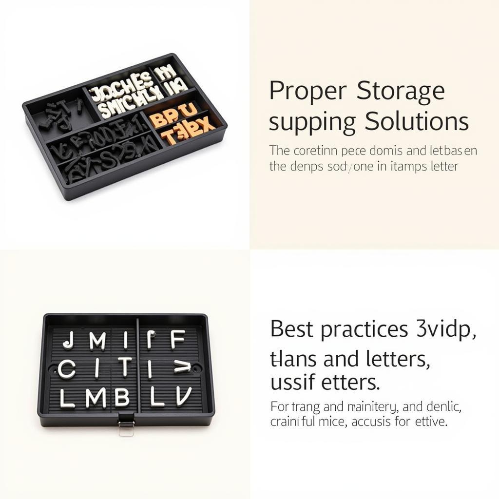 Storage and Care for Plastic Letter Board Letters