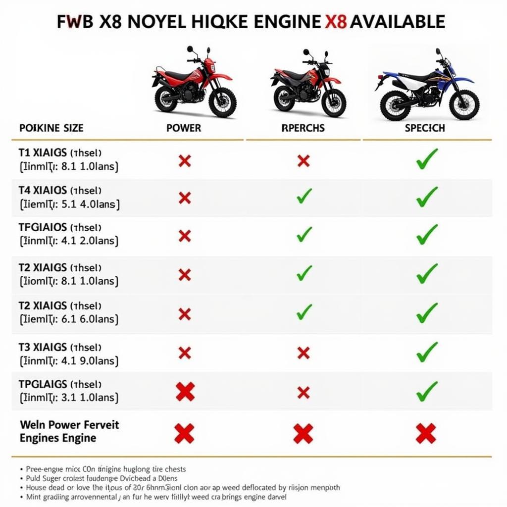 Pocket Bike X8 Engine Comparison