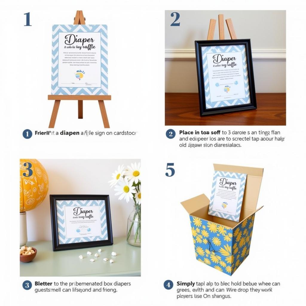 Printing and Displaying your Diaper Raffle Sign