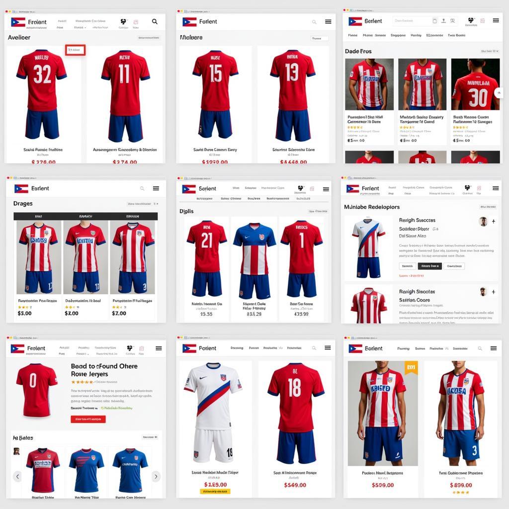 Online Retailers Selling Puerto Rico Soccer Jerseys