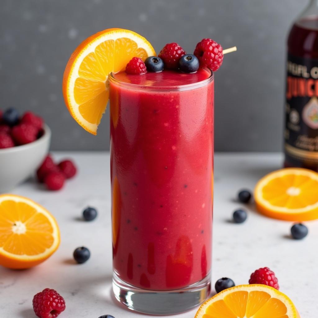 Punch Out Vodka Smoothie in a Glass