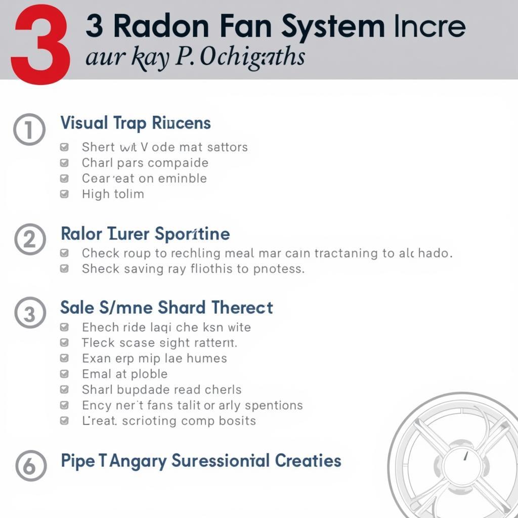 Radon Fan Maintenance Checklist