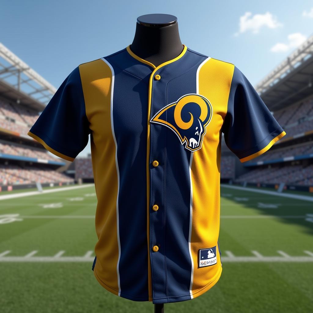 Los Angeles Rams Baseball Jersey Concept