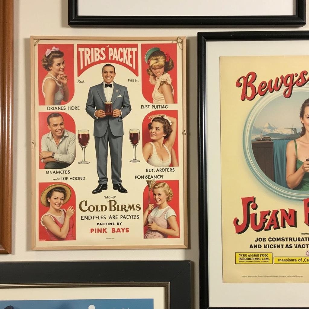 Rare vintage drink posters as a valuable investment for collectors.