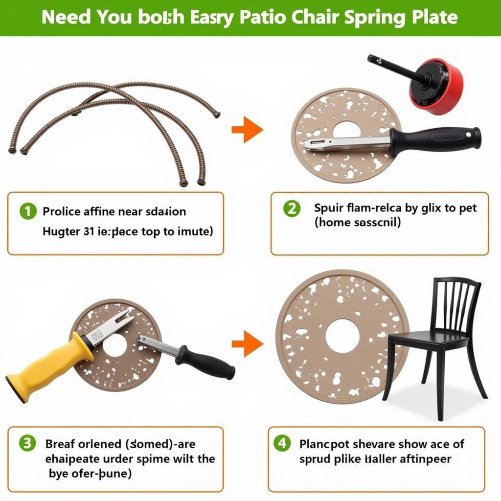 Replacing Patio Chair Spring Plate