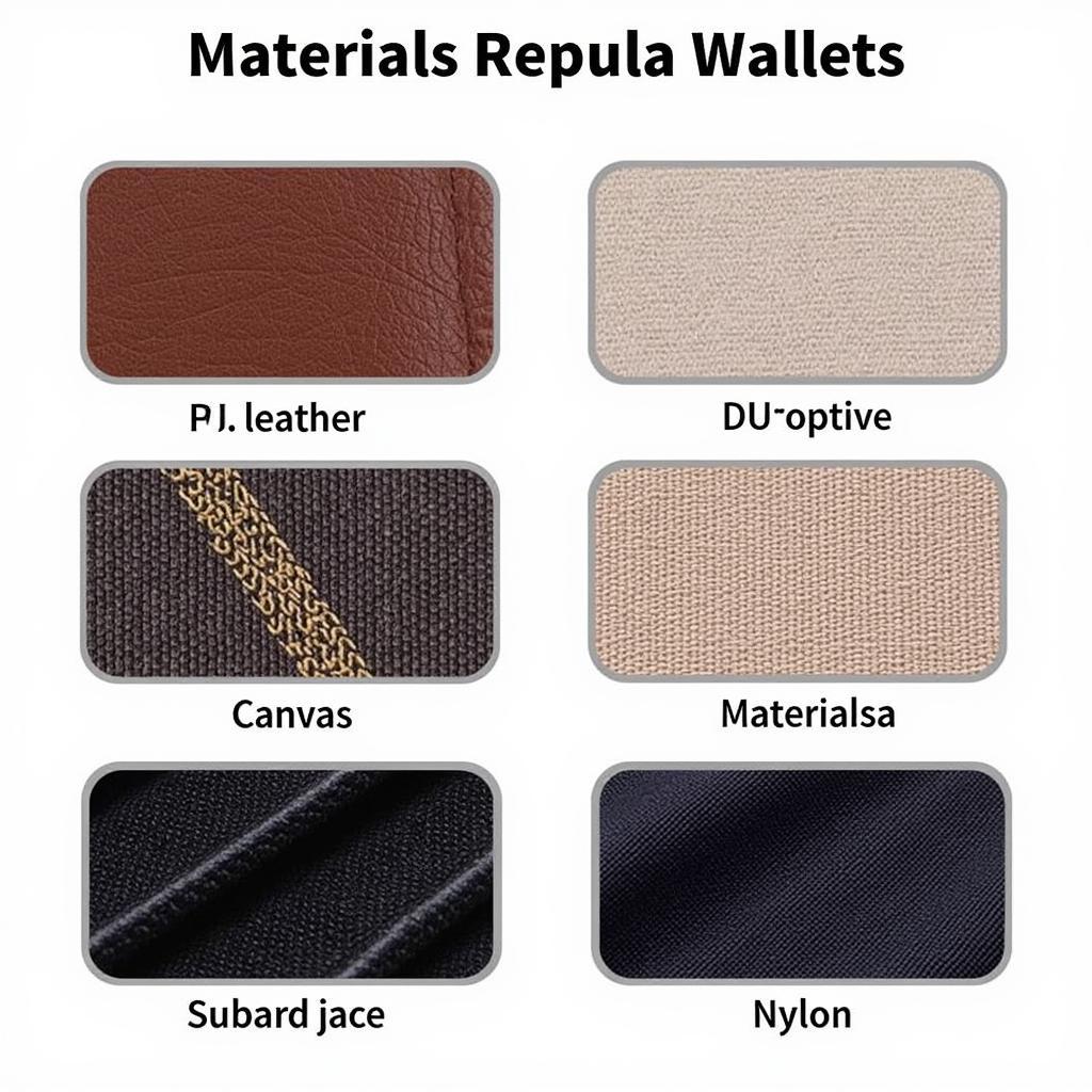 Comparing Replica Wallet Materials