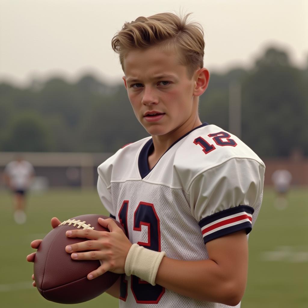 Scott Barnes in his youth team uniform