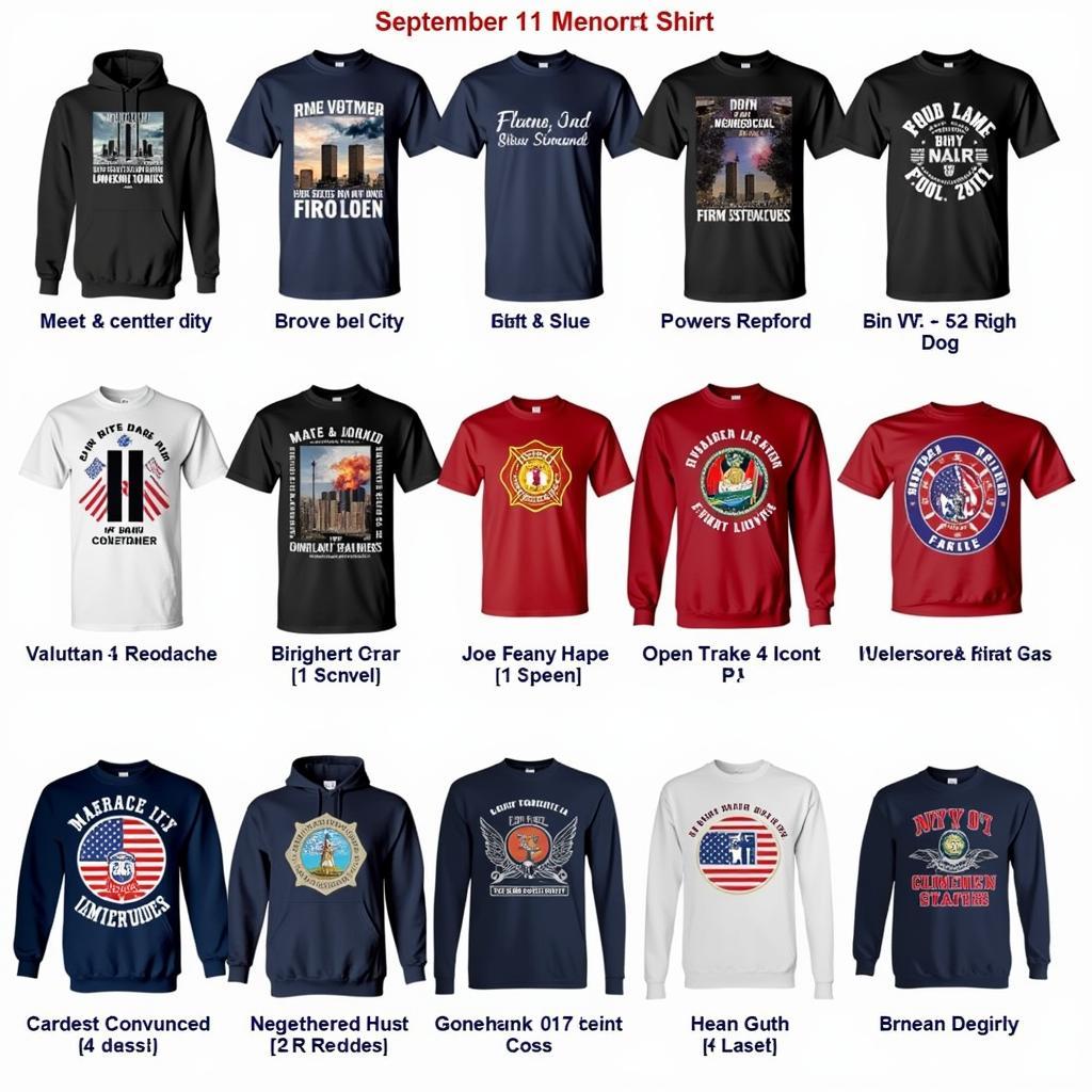 September 11 Memorial Shirt Designs