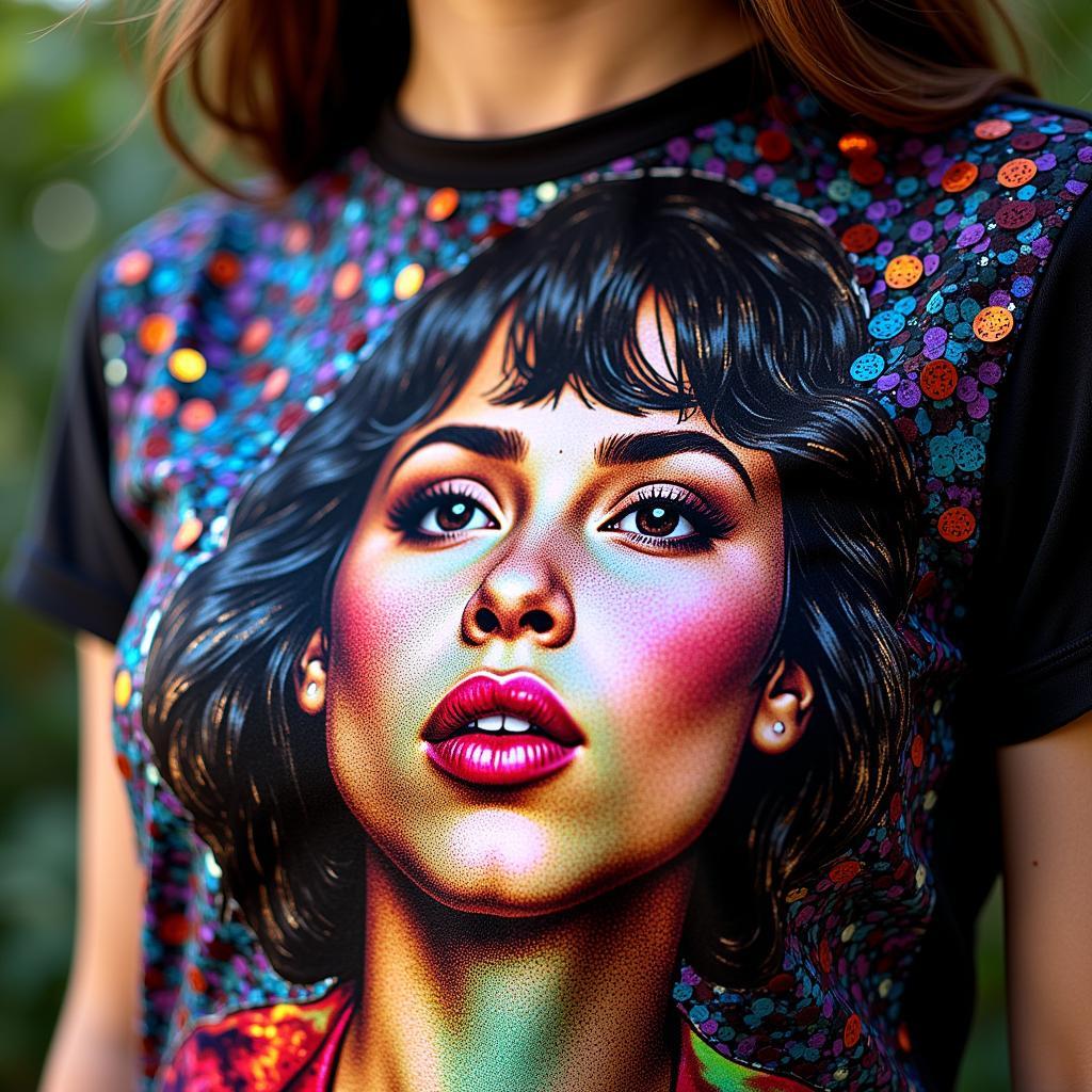 Custom Sequin Photo Shirt Design