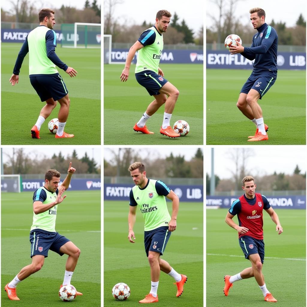 Frenkie de Jong practicing ball control drills