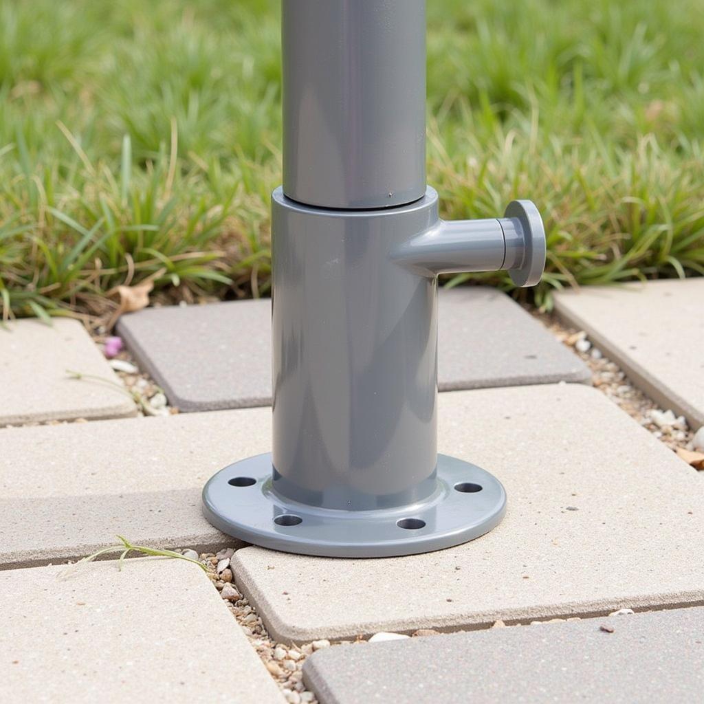 Sleeve-Style Umbrella Anchor in Ground