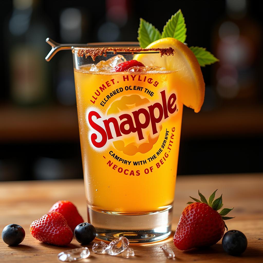 Snapple Vodka Cocktail Concept