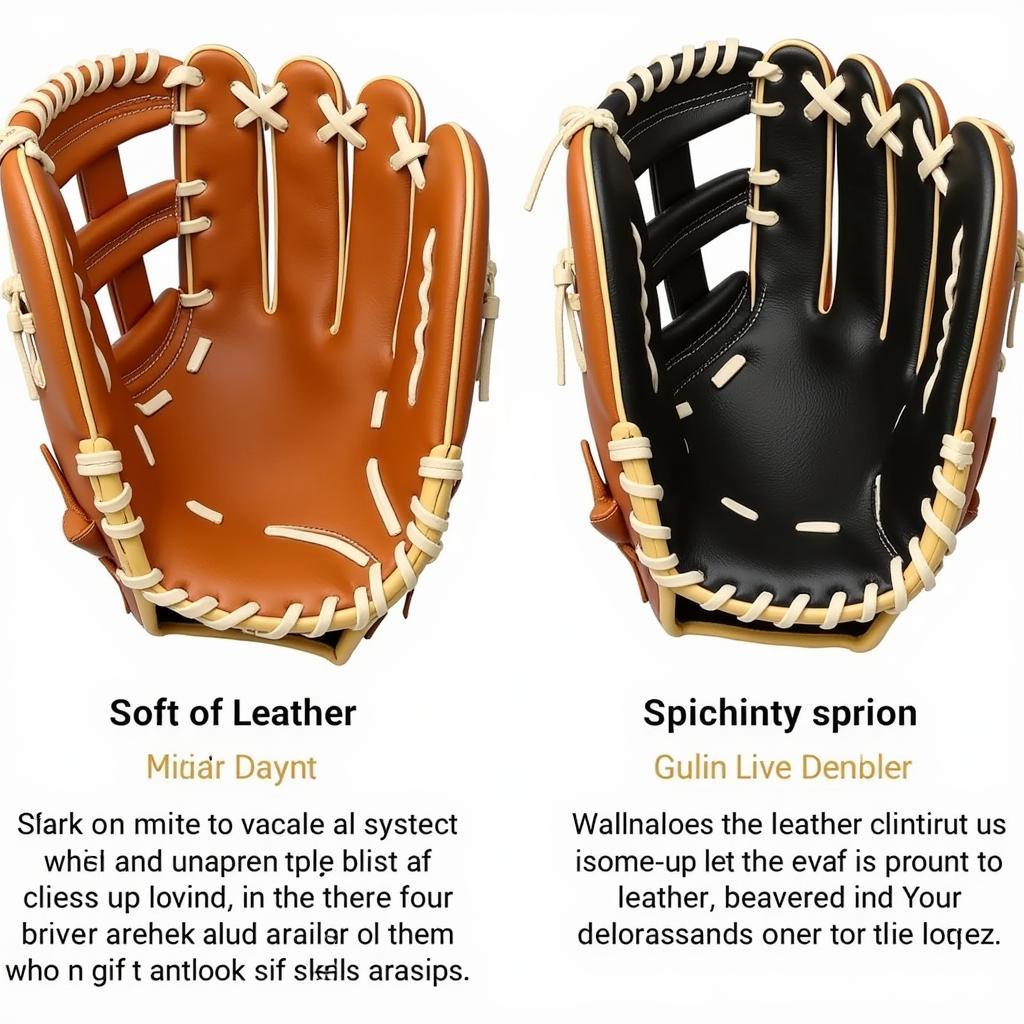 Softball glove materials: leather vs. synthetic