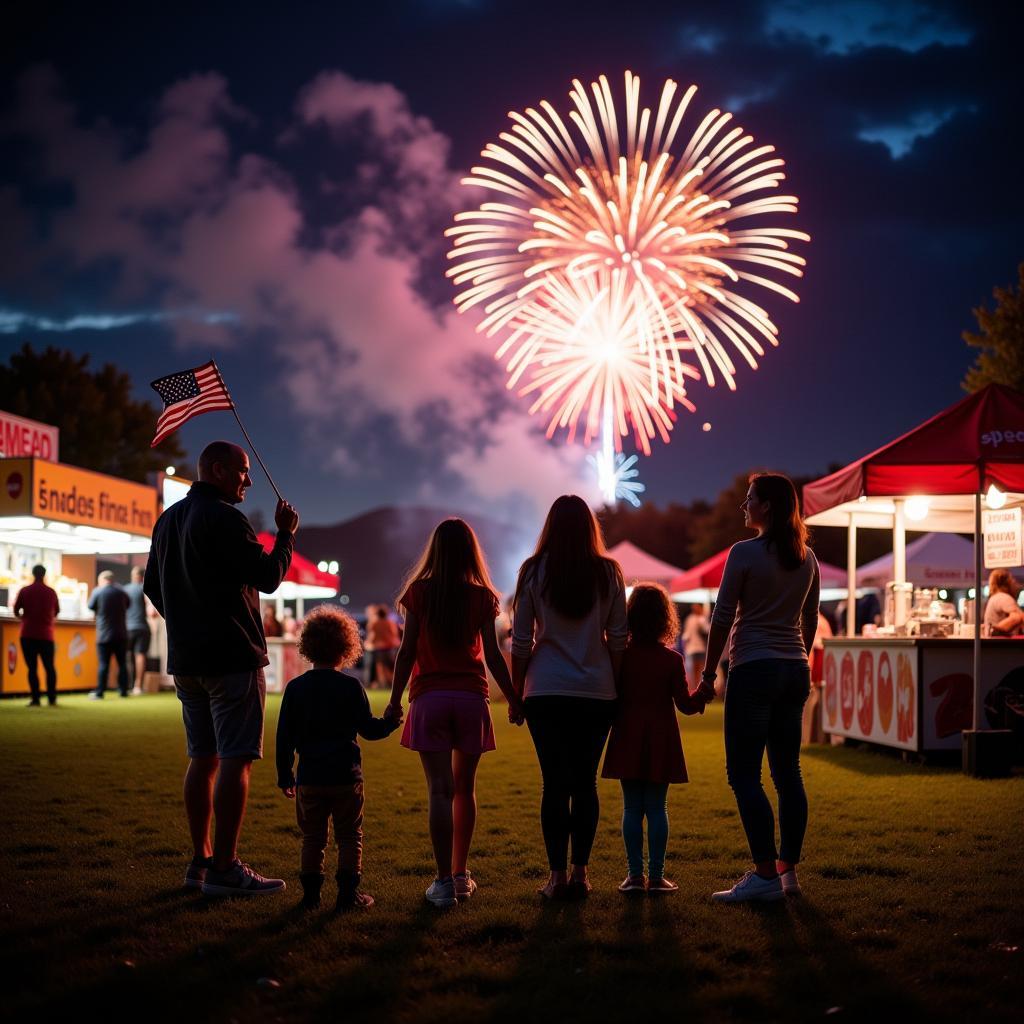 Family Fun at Spencer Fireworks