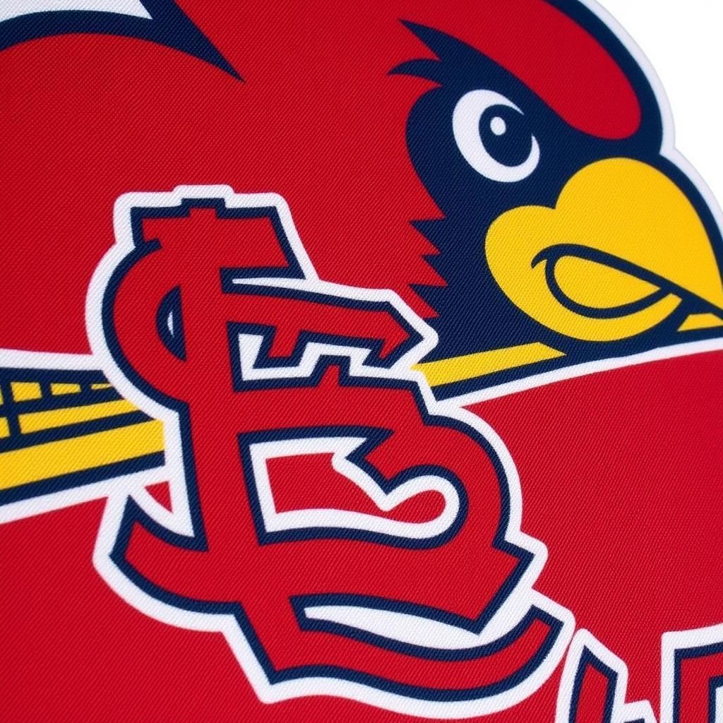 Close-up of a Vibrant St. Louis Cardinals Garden Flag