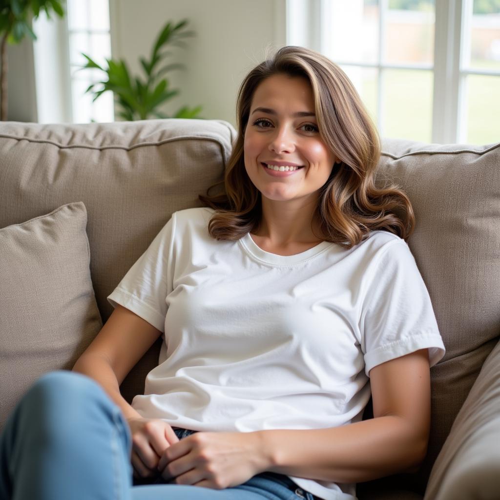 Relaxing in a Sunday T-Shirt