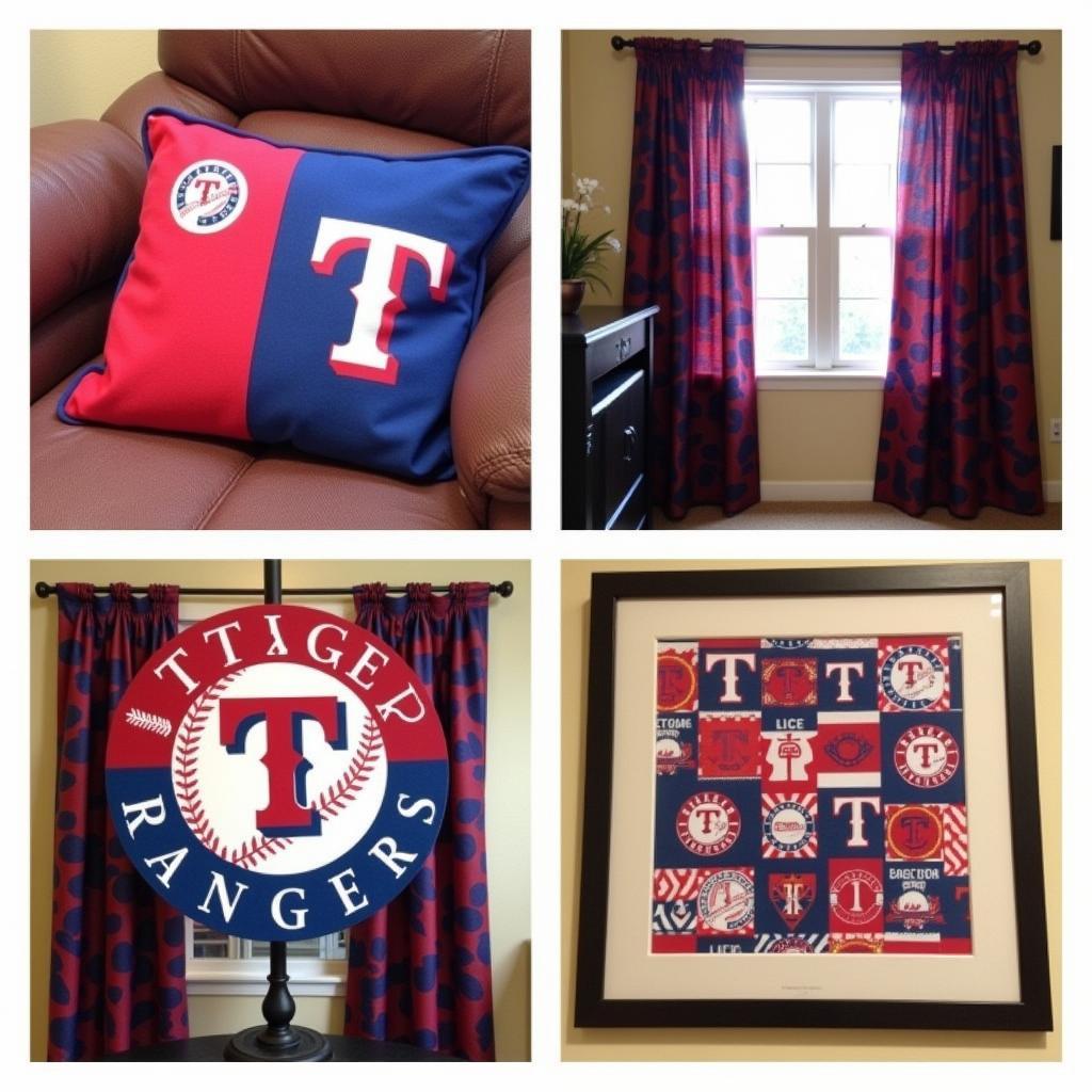 Using Texas Rangers Fabric in Home Décor