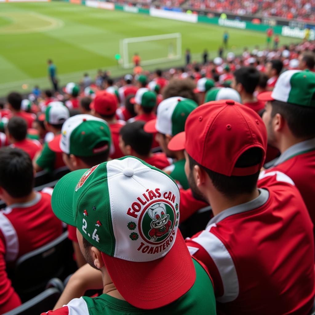 Culiacan Tomateros Fans Showcasing Their Hats