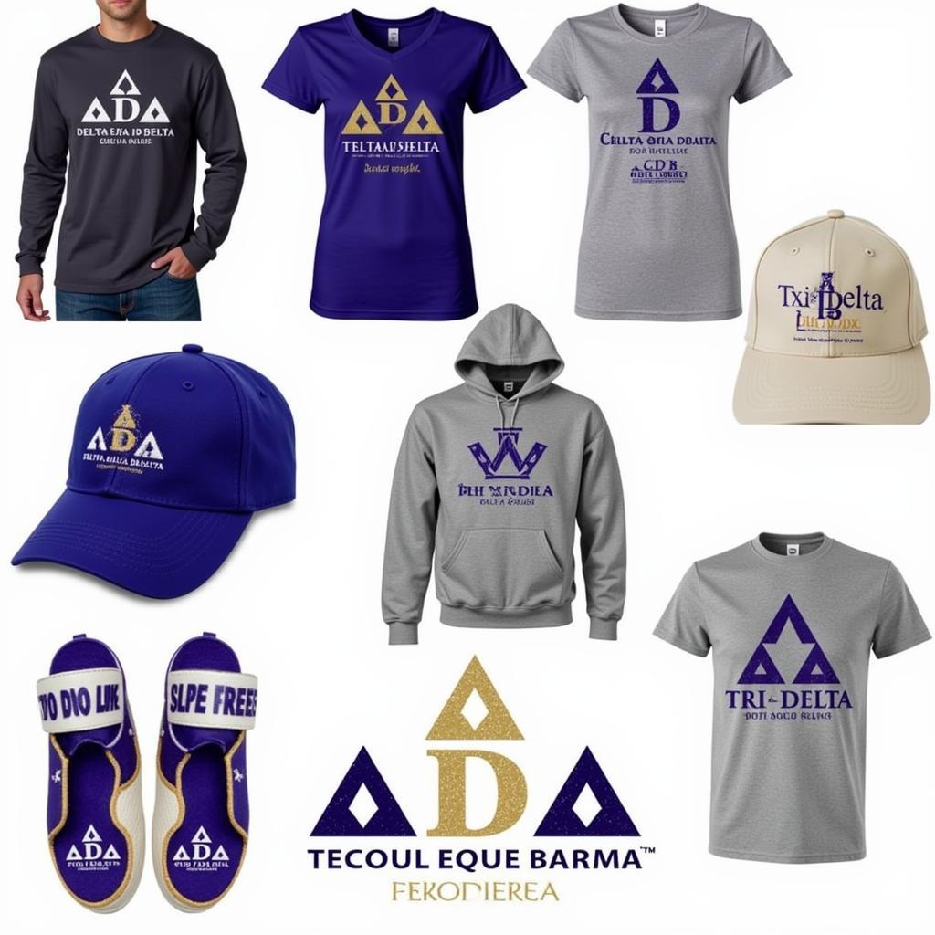 Examples of Tri Delta Apparel