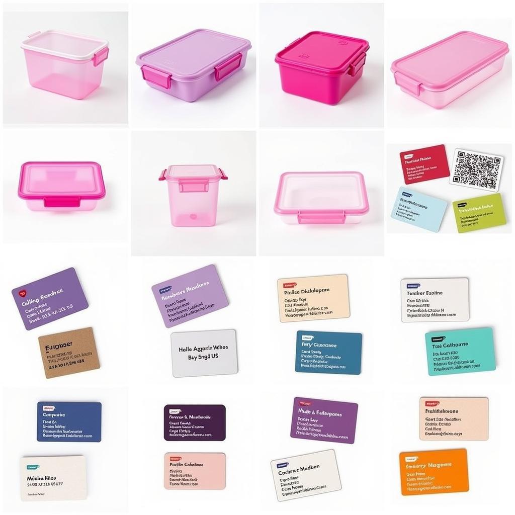 Examples of Tupperware Business Cards