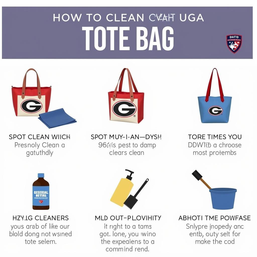 UGA Tote Bag Care