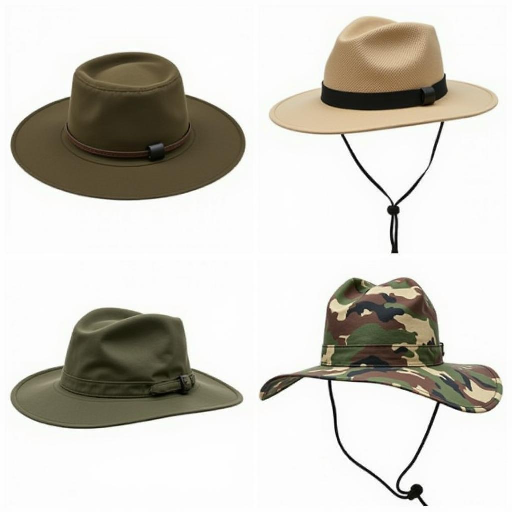 Variety of Bush Hats: Safari, Boonie, and Australian