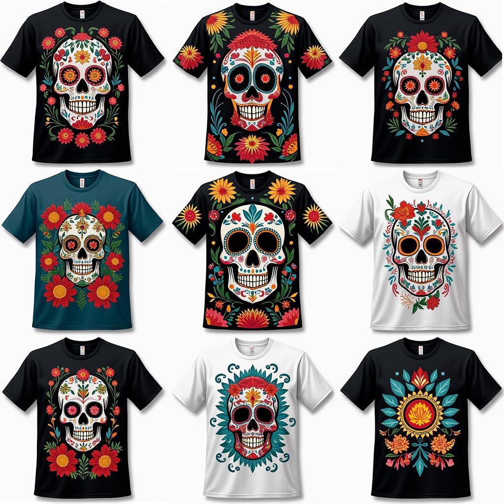 Variety of Mexican T-Shirt Styles