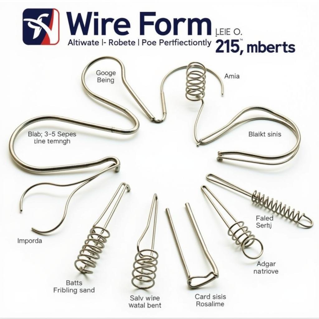 Various Wire Forms Produced by Hagen's Machine