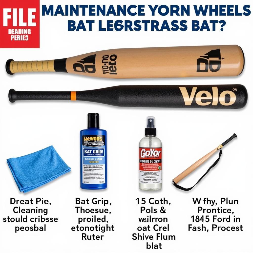 Essential tools for cleaning and maintaining a velo bat