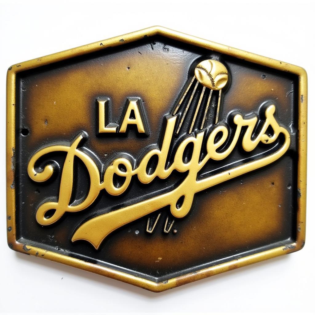 Vintage LA Dodgers Belt Buckle