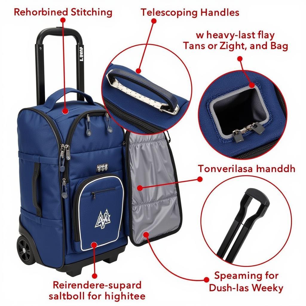 Key Features of a Wheeled Softball Duffle Bag