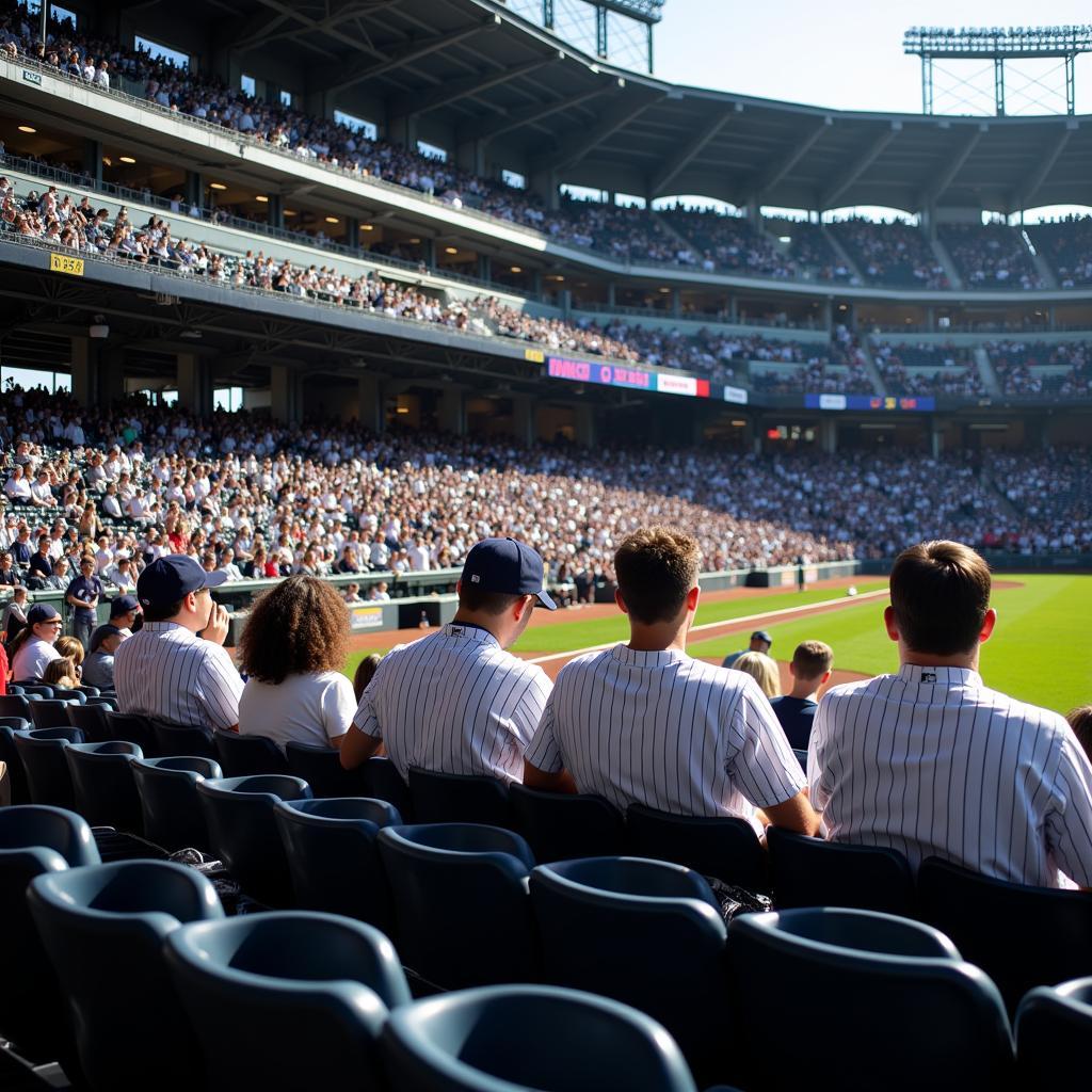 Yankee Fans Enjoying Shaded Seats