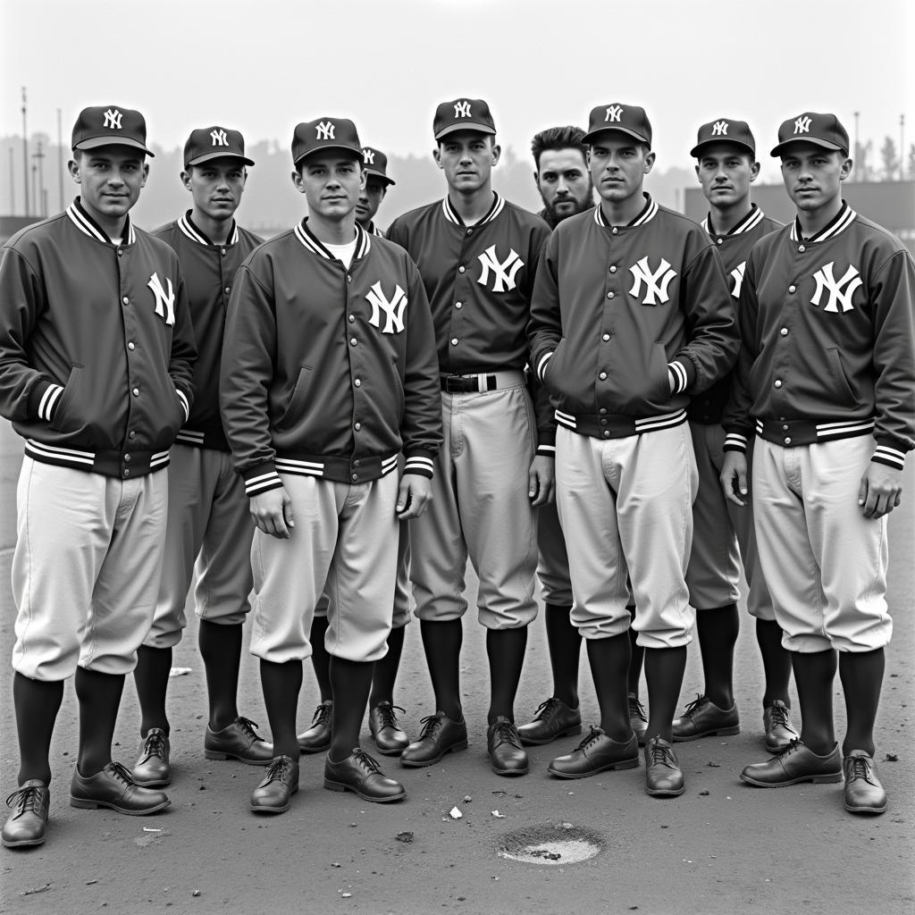 Yankees Jacket Red Historical Photo